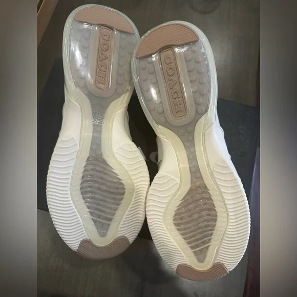 COACH Citysole Sue Runner Sneakers in Color Chalk/Taupe Size 9.5 B - Picture 8 of 12
